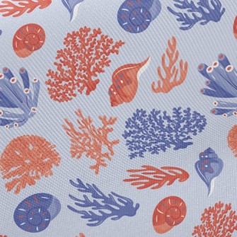Small Shell Coral Twill