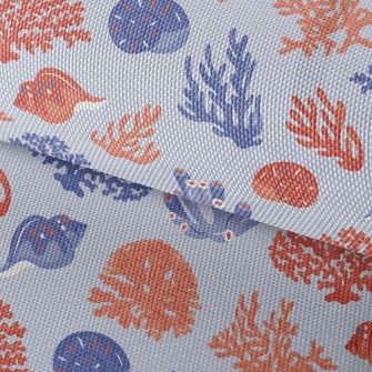 Small Shell Coral Waterproof Oxford