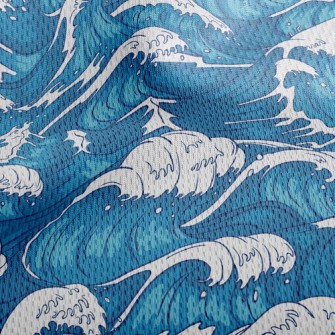 Rough Waves Athletic Mesh Flat Back