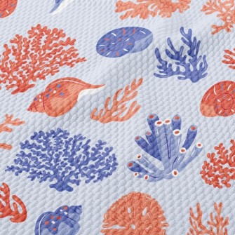 Small Shell Coral Birdseye Piqué