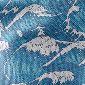 Rough Waves Waterproof Canvas