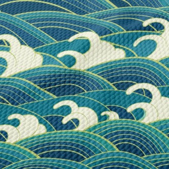 The Waves Are Rolling Birdseye Piqué