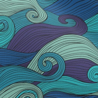 Classic Waves With Lines Chiffon