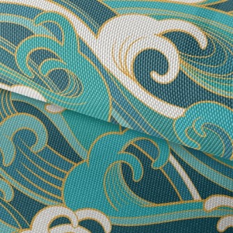 Fickle Waves Waterproof Oxford