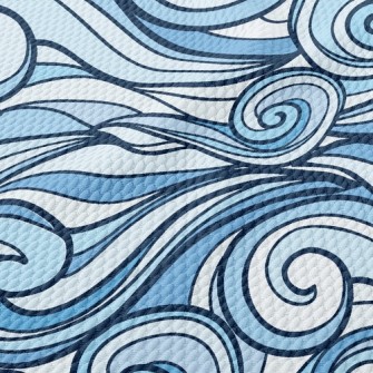 Big Waves Birdseye Piqué