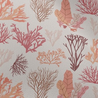 Beautiful Coral Seaweed Chiffon