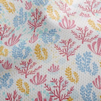 Cute Rocking Coral Athletic Mesh Flat Back