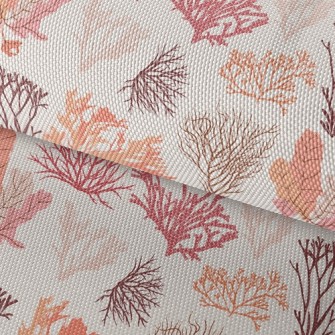Beautiful Coral Seaweed Waterproof Oxford
