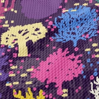 Small Fish And Coral Birdseye Piqué