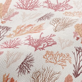 Beautiful Coral Seaweed Performance Linen