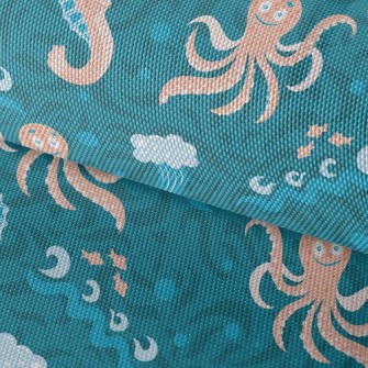 Octopus And Seahorse Waterproof Oxford