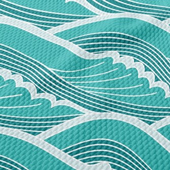 Stepped Waves Birdseye Piqué