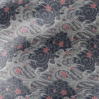 Sakura Waves Waterproof Canvas