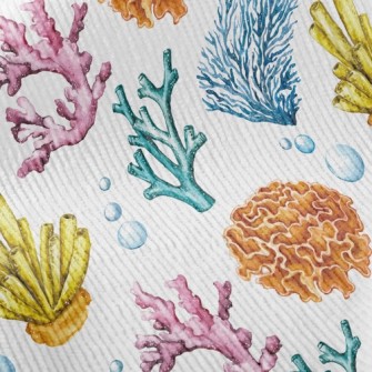 Coral And Bubbles Standard Corduroy