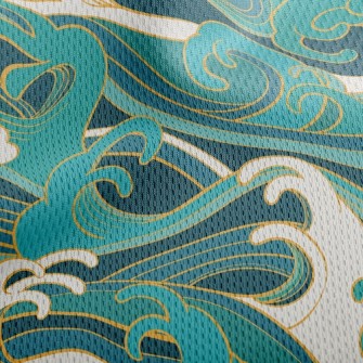 Fickle Waves Athletic Mesh Flat Back