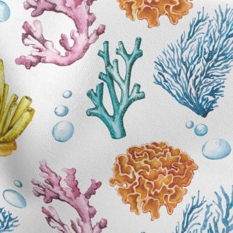 Coral And Bubbles Stretch Ponte