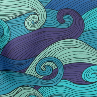 Classic Waves With Lines Stretch Ponte