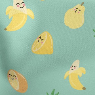 Funny Expression Juicy Fruit Stretch Ponte