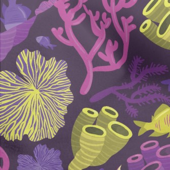 Fish And Coral Reef Micro Fleece