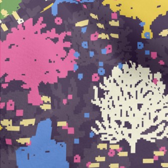 Small Fish And Coral Micro Fleece