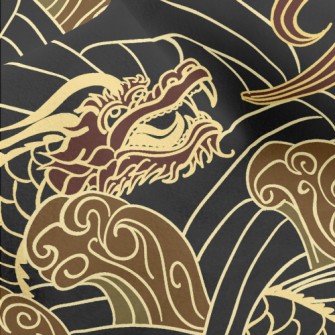 Dragon In Water Micro Fleece