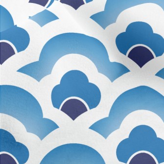 Chinese Style Waves Micro Fleece