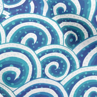 Swirling Waves Micro Fleece