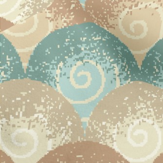 Mottled Mountain-shaped Waves Micro Fleece