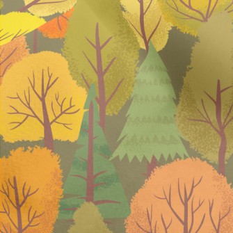 Autumn Woods Micro Fleece