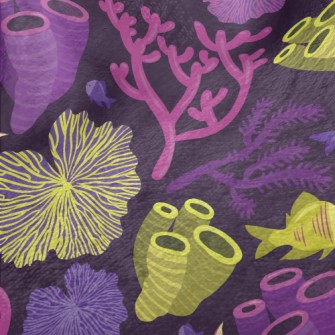 Fish And Coral Reef Minky