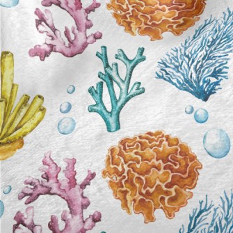 Coral And Bubbles Minky