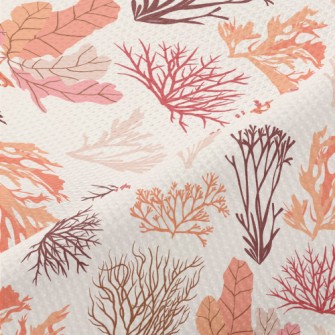 Beautiful Coral Seaweed Piqué