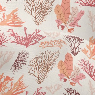 Beautiful Coral Seaweed Lightweight Performance Linen