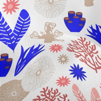 Lively Seaweed Creatures Lightweight Performance Linen