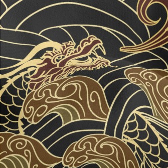 Dragon In Water Lightweight Performance Linen