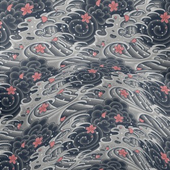 Sakura Waves Lightweight Performance Linen