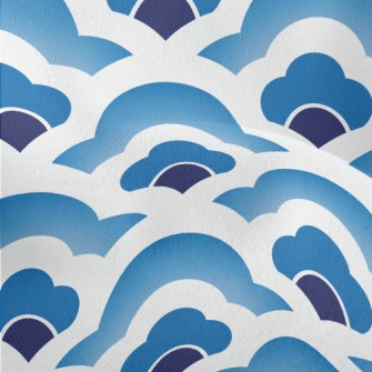 Chinese Style Waves Lightweight Performance Linen