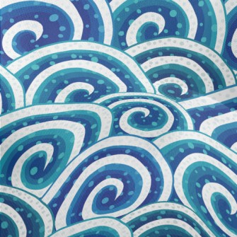 Swirling Waves Lightweight Performance Linen