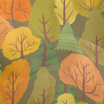 Autumn Woods Lightweight Performance Linen