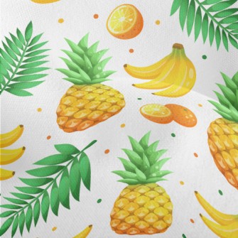 Tropical Juicy Fruits Lightweight Performance Linen