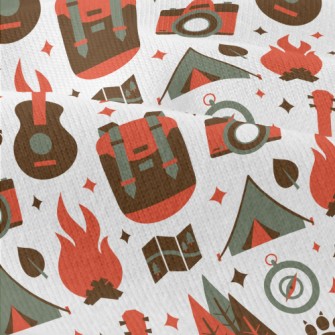 Camping Campfire Guitar Modern Jersey