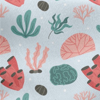 Chubby Coral Jersey Backed Fleece