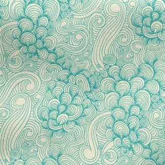 Weird Waves Jersey Backed Fleece