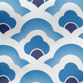 Chinese Style Waves Jersey Backed Fleece