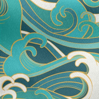 Fickle Waves Jersey Backed Fleece