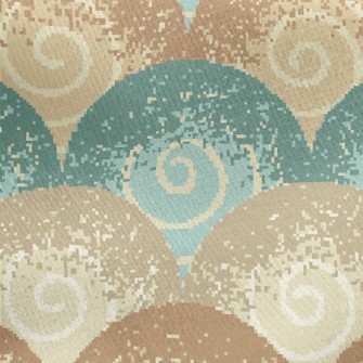 Mottled Mountain-shaped Waves Jersey Backed Fleece