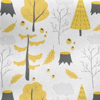 Dead Wood And Fallen Leaves Jersey Backed Fleece
