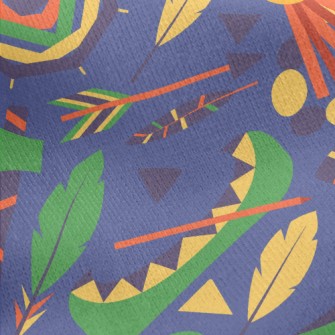 Native American Culture Jersey Backed Fleece