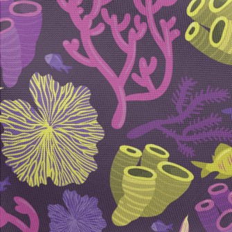 Fish And Coral Reef Pongee