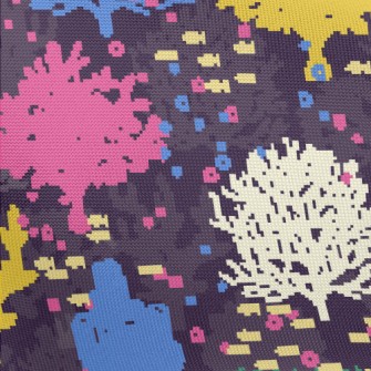 Small Fish And Coral Pongee